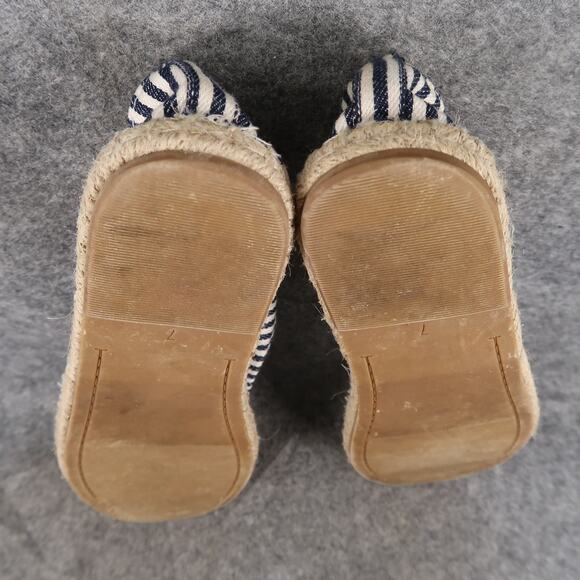 Old Navy Shoes Womens 7 Classic Espadrille Flats Loafers Flamingo Slip On Stripe - Picture 12 of 13